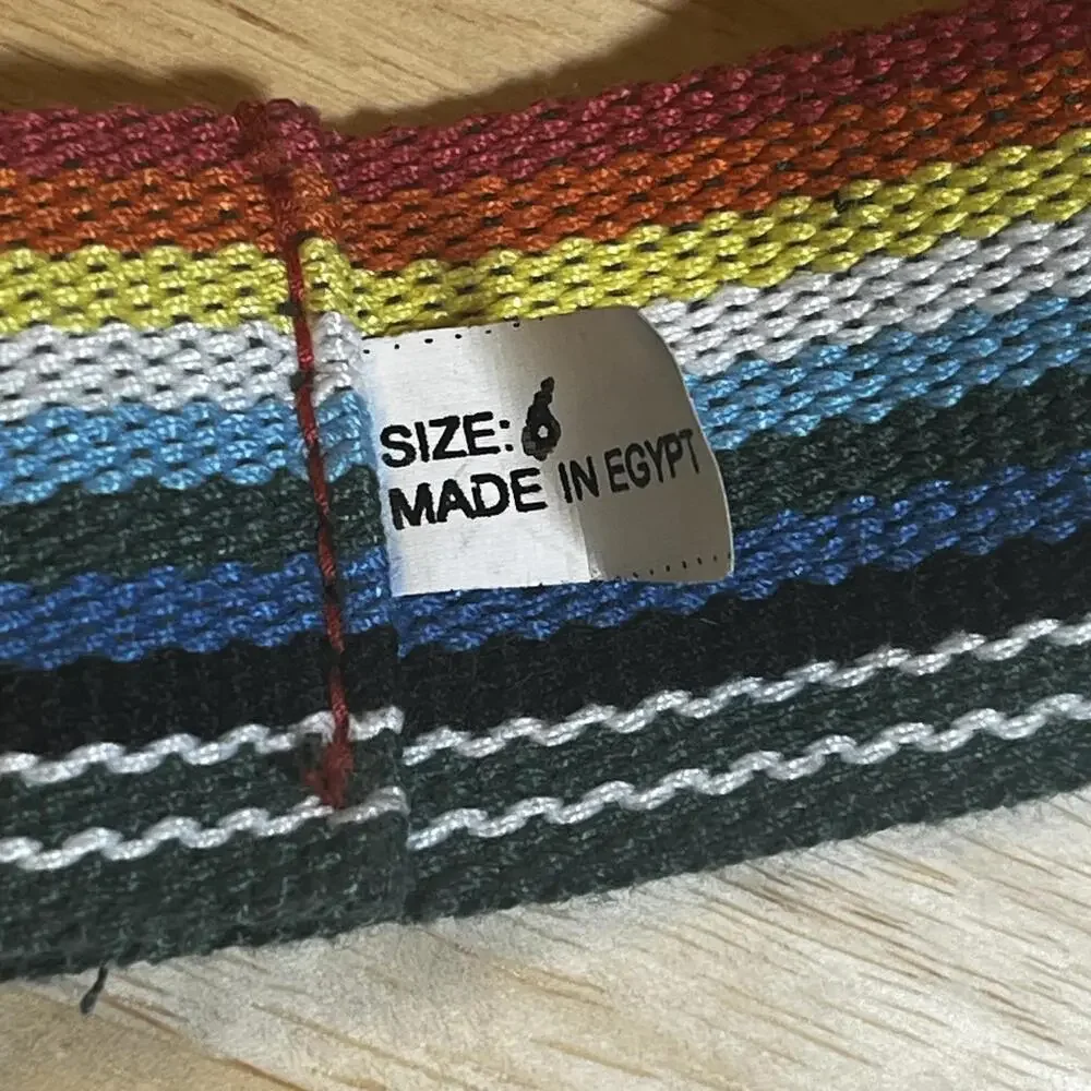 Retro rainbow belt